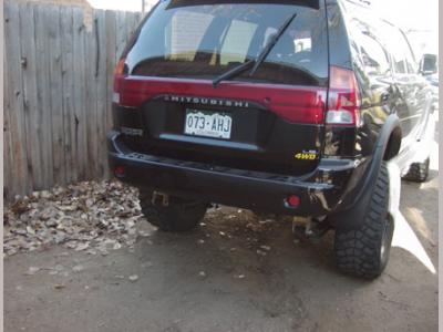 montero sport custom rear bumper