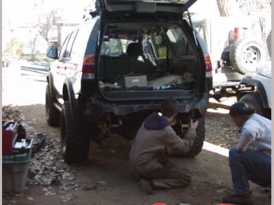 montero sport custom rear bumper