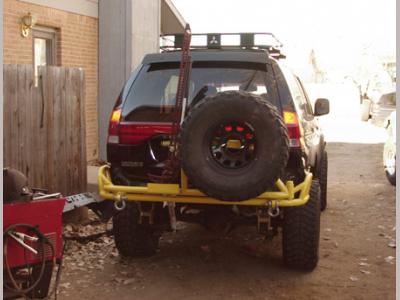 montero sport custom rear bumper